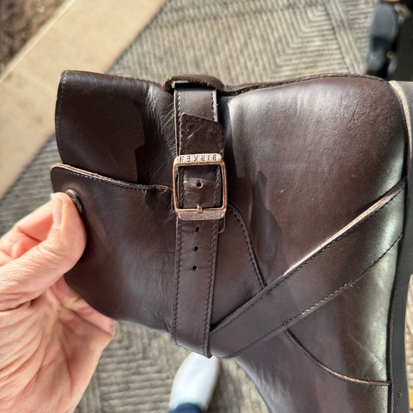 Birkenstock Collins Dark Brown Leather Ankle Boots Size 39 EU/9 US - Picture 6 of 12